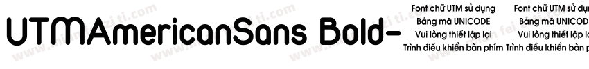 UTMAmericanSans Bold字体转换